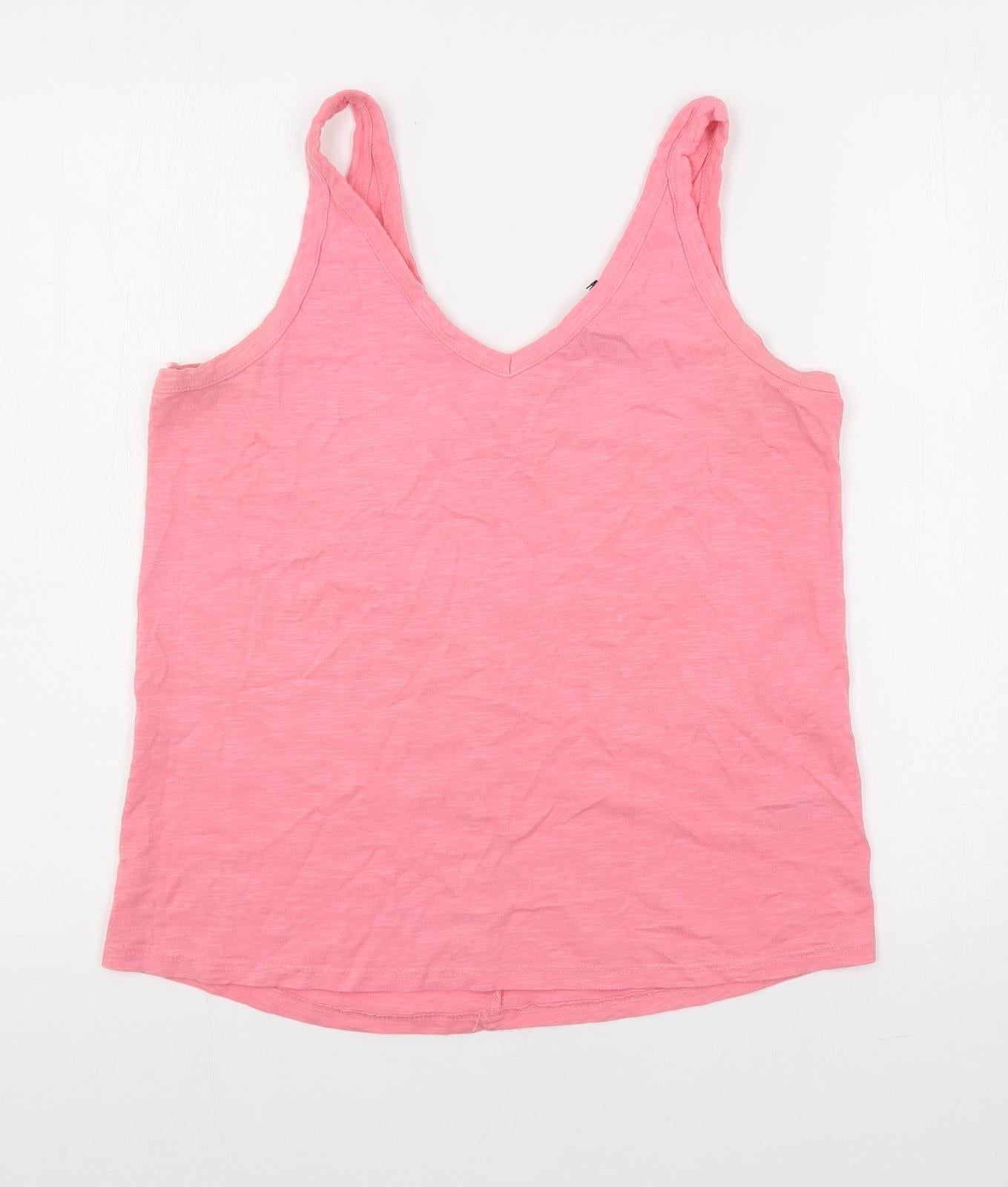 Womens UK Size 10 NEXT Pink Basic Tank