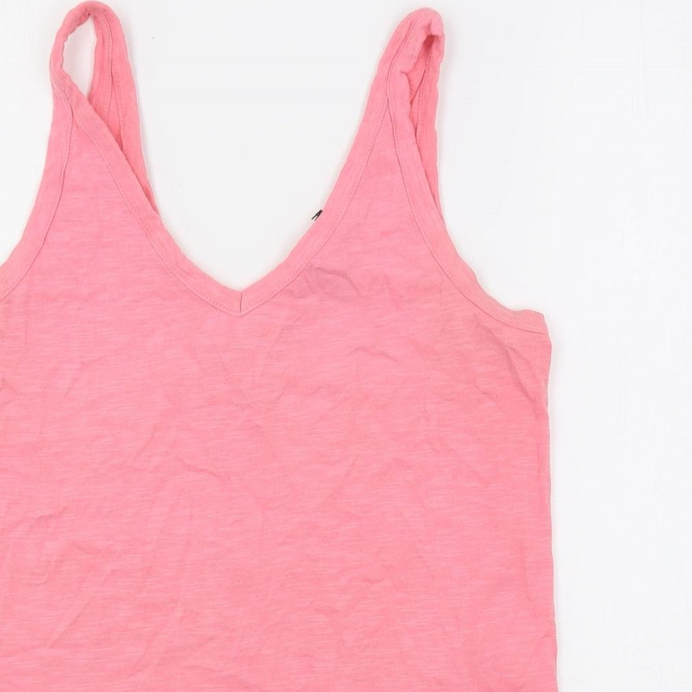 Womens UK Size 10 NEXT Pink Basic Tank