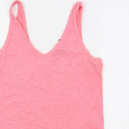 Womens UK Size 10 NEXT Pink Basic Tank