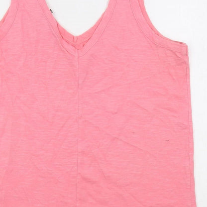 Womens UK Size 10 NEXT Pink Basic Tank