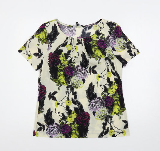 Womens UK Size 12 Betty Jackson Multicoloured Basic Blouse