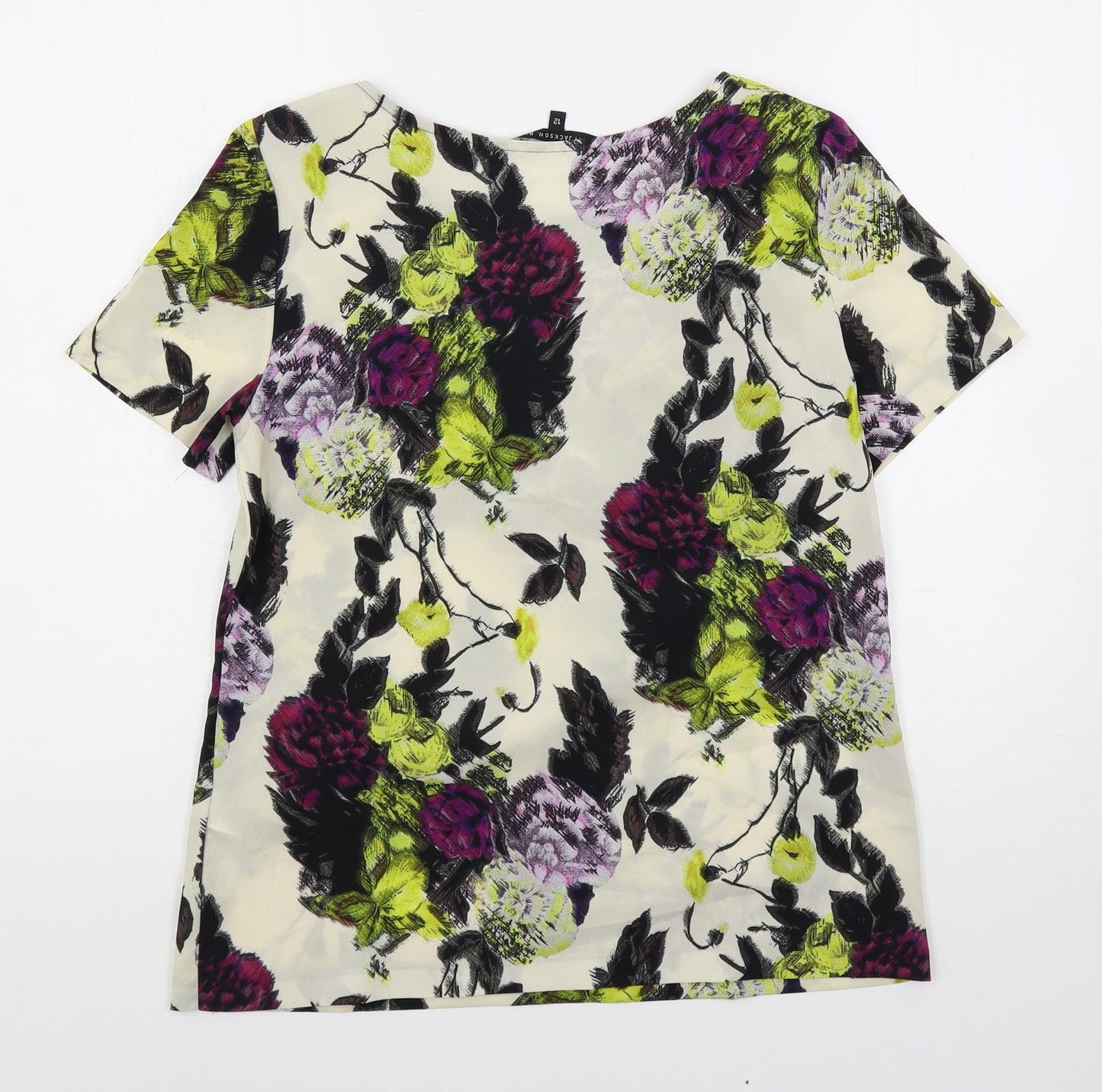 Womens UK Size 12 Betty Jackson Multicoloured Basic Blouse