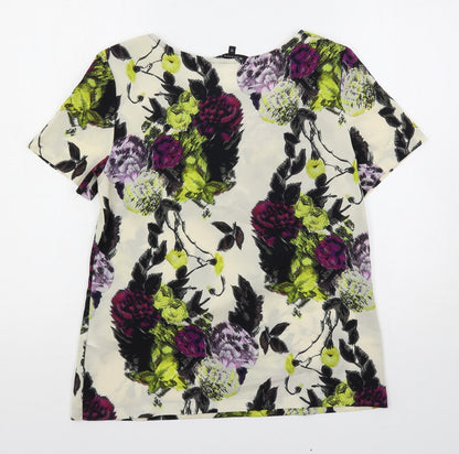 Womens UK Size 12 Betty Jackson Multicoloured Basic Blouse