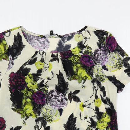 Womens UK Size 12 Betty Jackson Multicoloured Basic Blouse