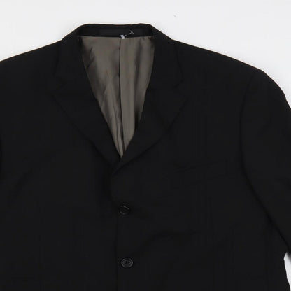 Mens UK Size 44 Marks and Spencer Regular Black Suit Jacket