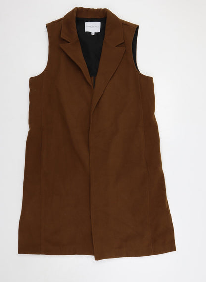 Carolina Belle Womens Brown Overcoat Waistcoat Size 14 - Open