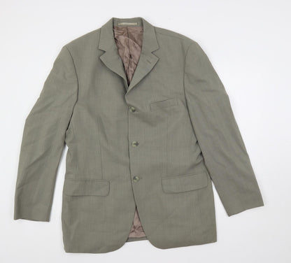 Mens UK Size 40 Cecil Gee Regular Green Suit Jacket