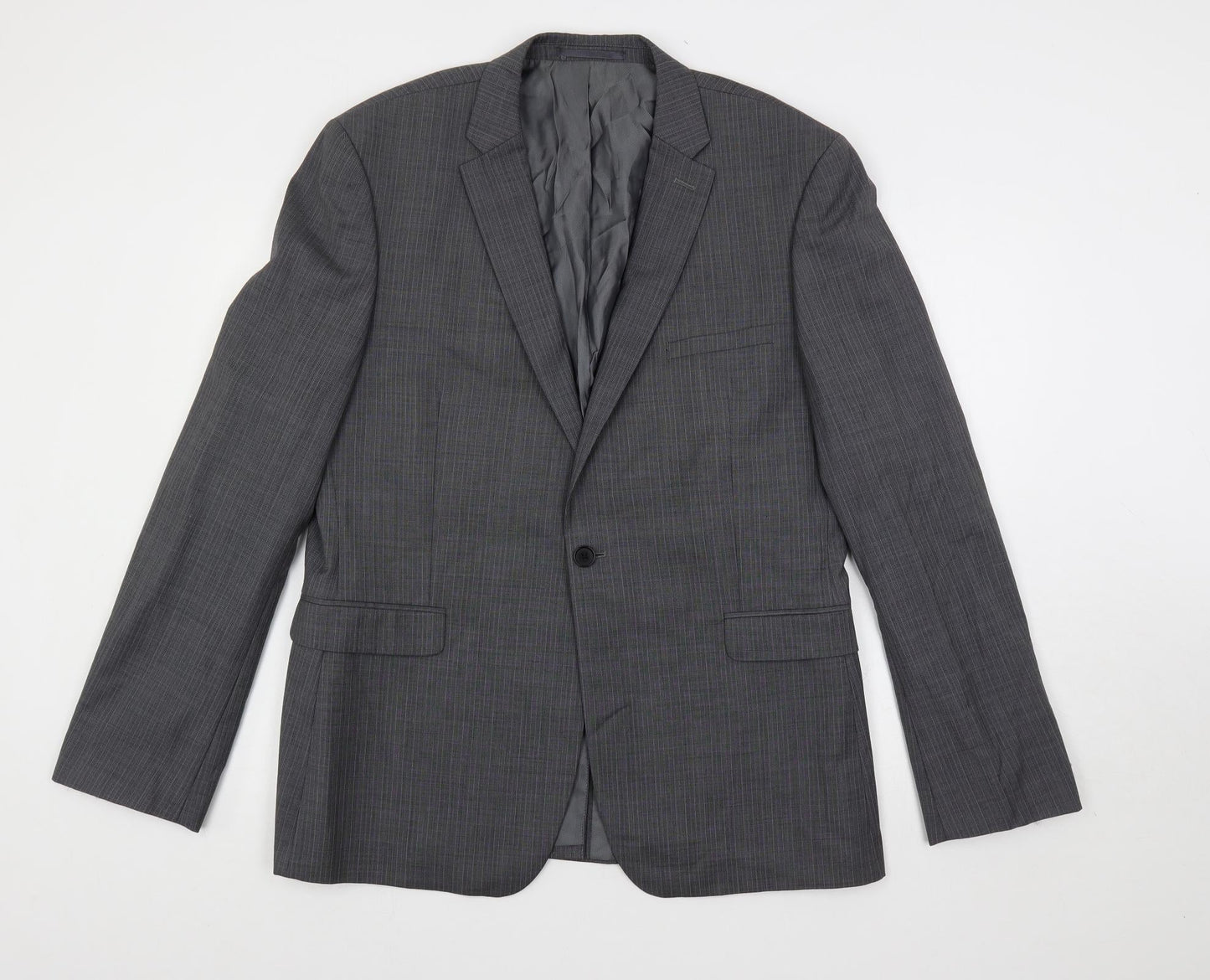 Mens UK Size 42 French Connection Regular Grey Suit Jacket