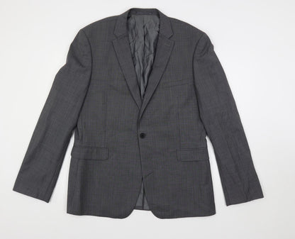 Mens UK Size 42 French Connection Regular Grey Suit Jacket
