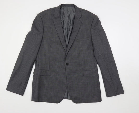 Mens UK Size 42 French Connection Regular Grey Suit Jacket