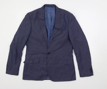 Mens UK Size 38 Marks and Spencer Regular Blue Suit Jacket