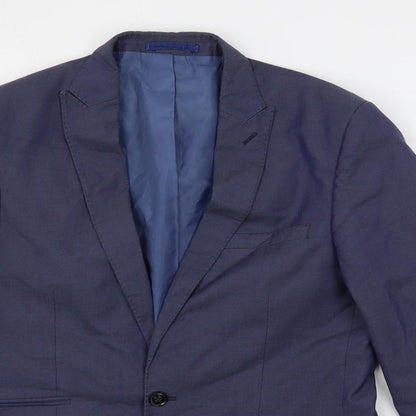 Mens UK Size 38 Marks and Spencer Regular Blue Suit Jacket