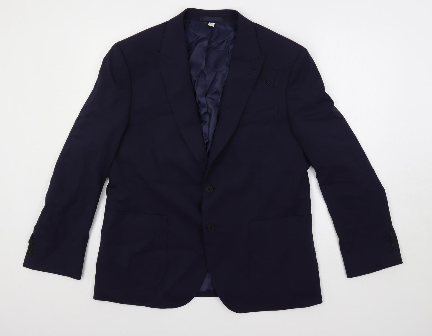 Mens UK Size 42 Marks and Spencer Regular Blue Suit Jacket