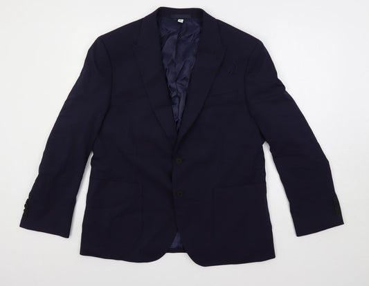 Mens UK Size 42 Marks and Spencer Regular Blue Suit Jacket