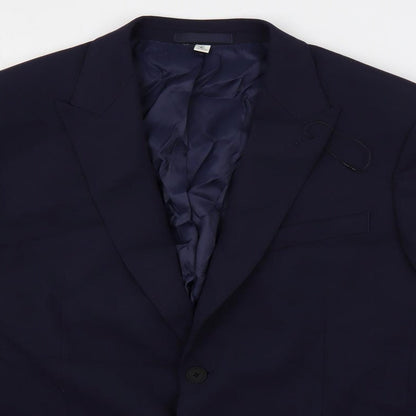 Mens UK Size 42 Marks and Spencer Regular Blue Suit Jacket