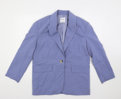 Womens UK Size XS Bershka Blue Jacket