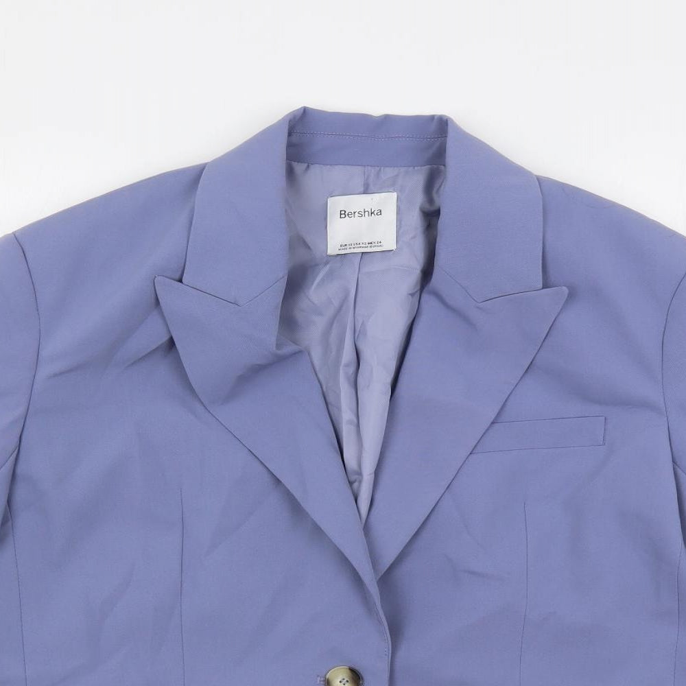 Womens UK Size XS Bershka Blue Jacket