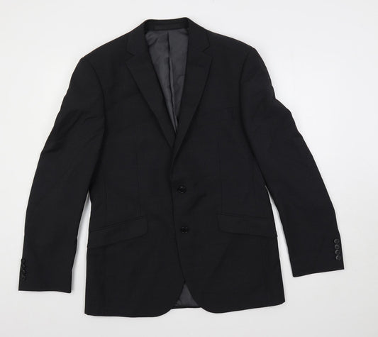 Mens UK Size 40 Marks and Spencer Regular Black Suit Jacket