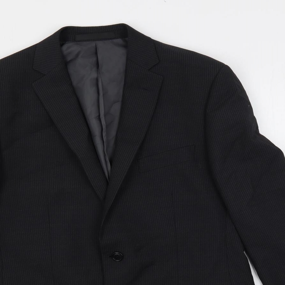 Mens UK Size 40 Marks and Spencer Regular Black Suit Jacket