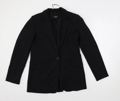 Pull&Bear Womens Black Jacket Blazer Size S Button