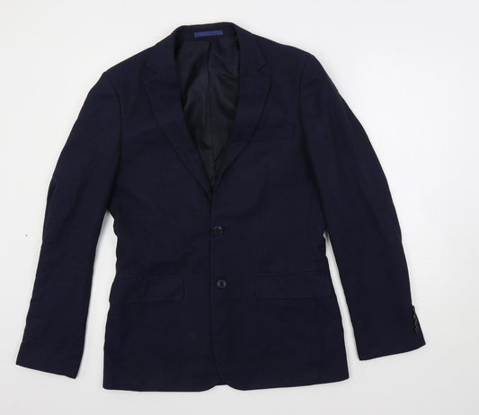 Mens UK Size 38 Marks and Spencer Regular Blue Suit Jacket