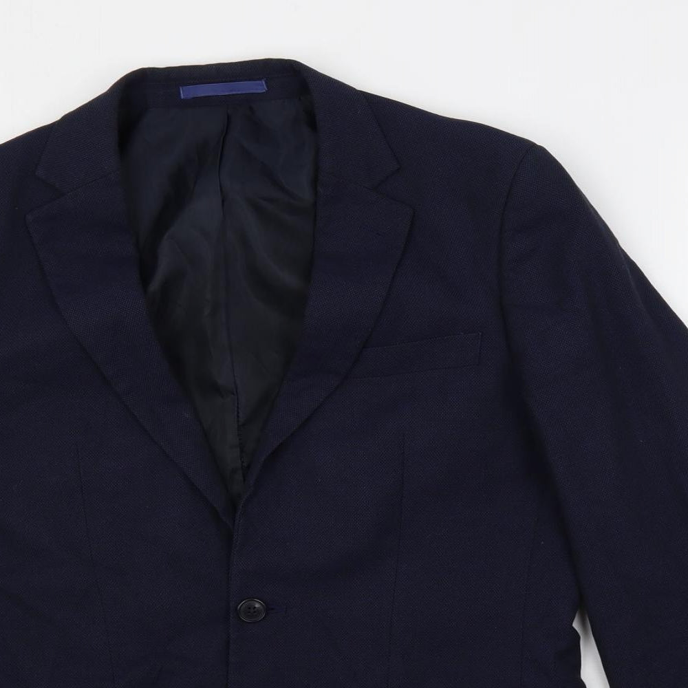 Mens UK Size 38 Marks and Spencer Regular Blue Suit Jacket