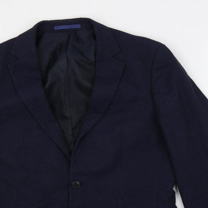 Mens UK Size 38 Marks and Spencer Regular Blue Suit Jacket