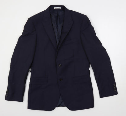 Mens UK Size 38 Marks and Spencer Regular Blue Suit Jacket