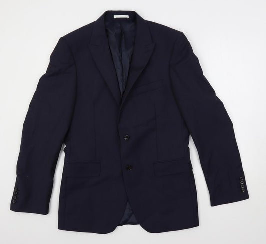 Mens UK Size 38 Marks and Spencer Regular Blue Suit Jacket