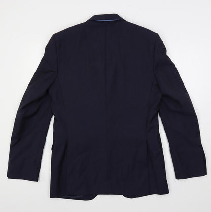 Mens UK Size 38 Marks and Spencer Regular Blue Suit Jacket