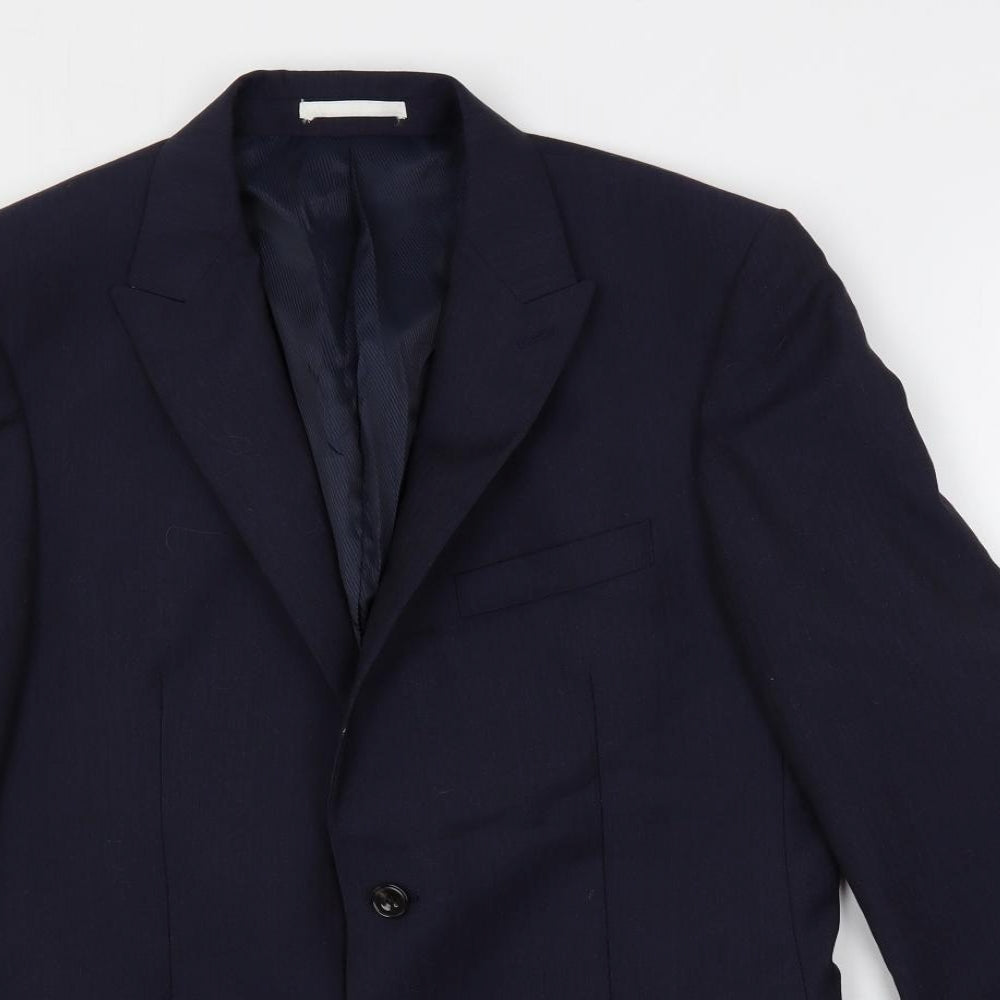 Mens UK Size 38 Marks and Spencer Regular Blue Suit Jacket