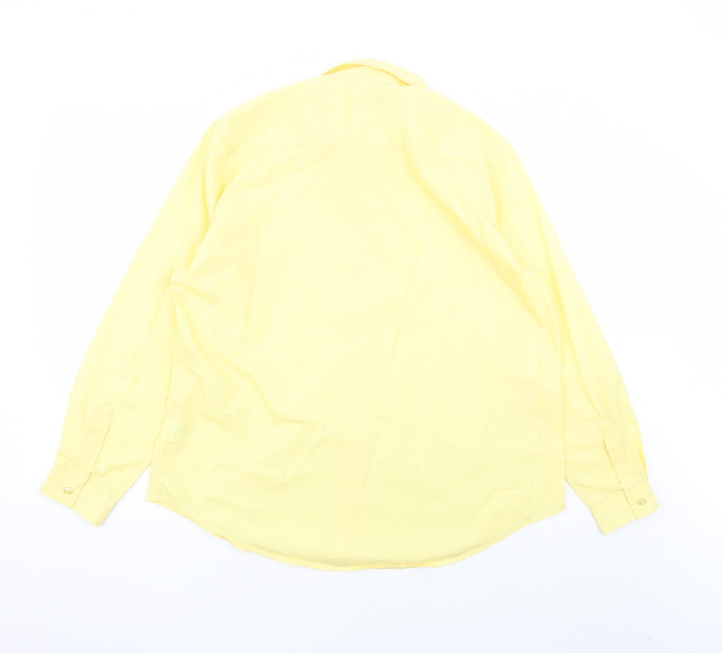 Womens UK Size 20 James Meade Yellow Basic Button-Up