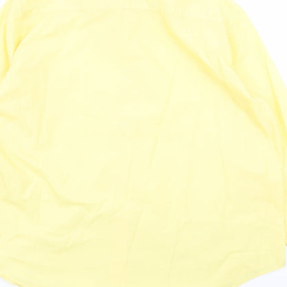 Womens UK Size 20 James Meade Yellow Basic Button-Up