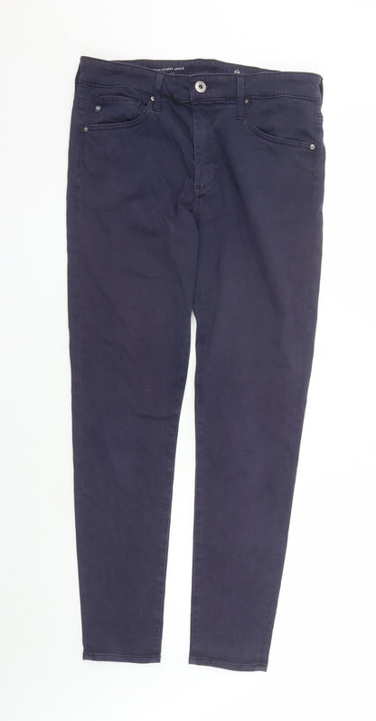 AG Adriano Goldschmied Mens Blue Cotton Skinny Jeans Size 30 in L29 in Regular Zip