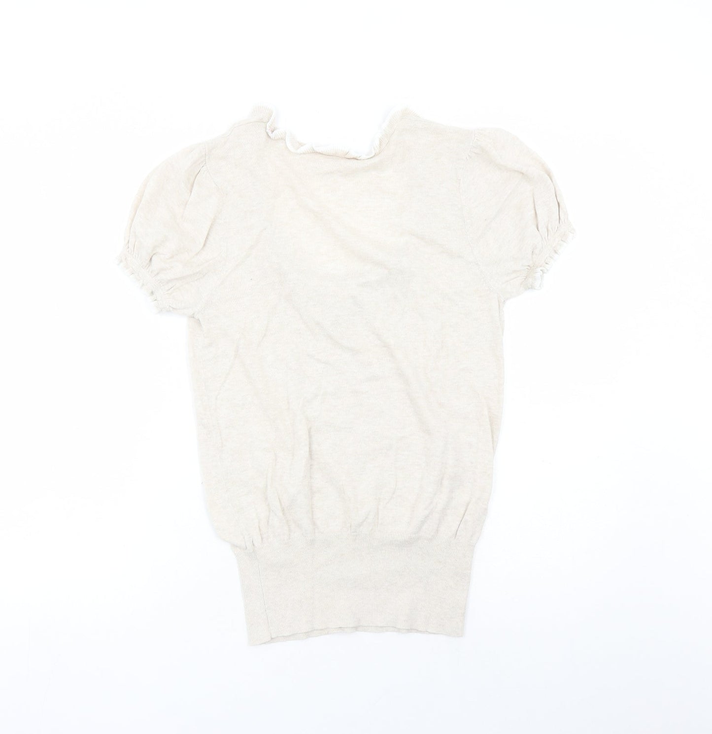 Womens UK Size 14 Miss Selfridge Beige Pullover Jumper