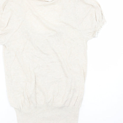 Womens UK Size 14 Miss Selfridge Beige Pullover Jumper