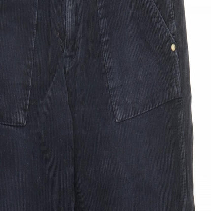 john lew Mens Blue Cotton Trousers Size 34 in L29 in Regular Zip