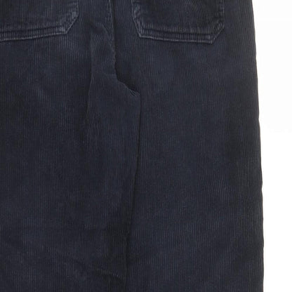 john lew Mens Blue Cotton Trousers Size 34 in L29 in Regular Zip