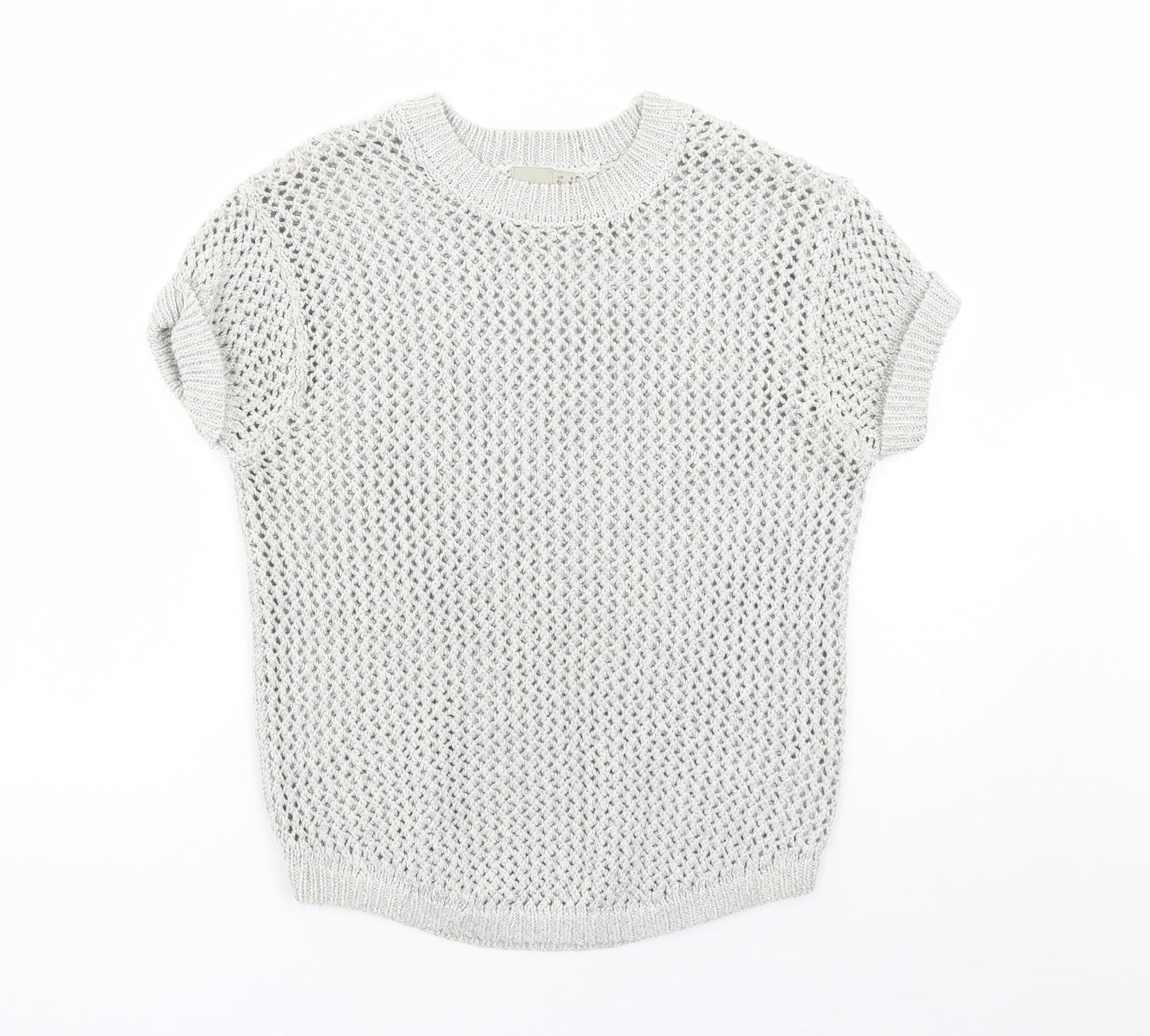 Womens UK Size 8 ASOS Silver Pullover Jumper