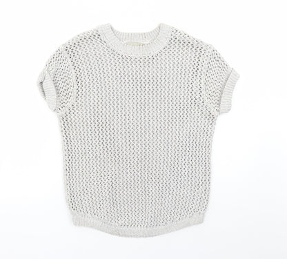 Womens UK Size 8 ASOS Silver Pullover Jumper