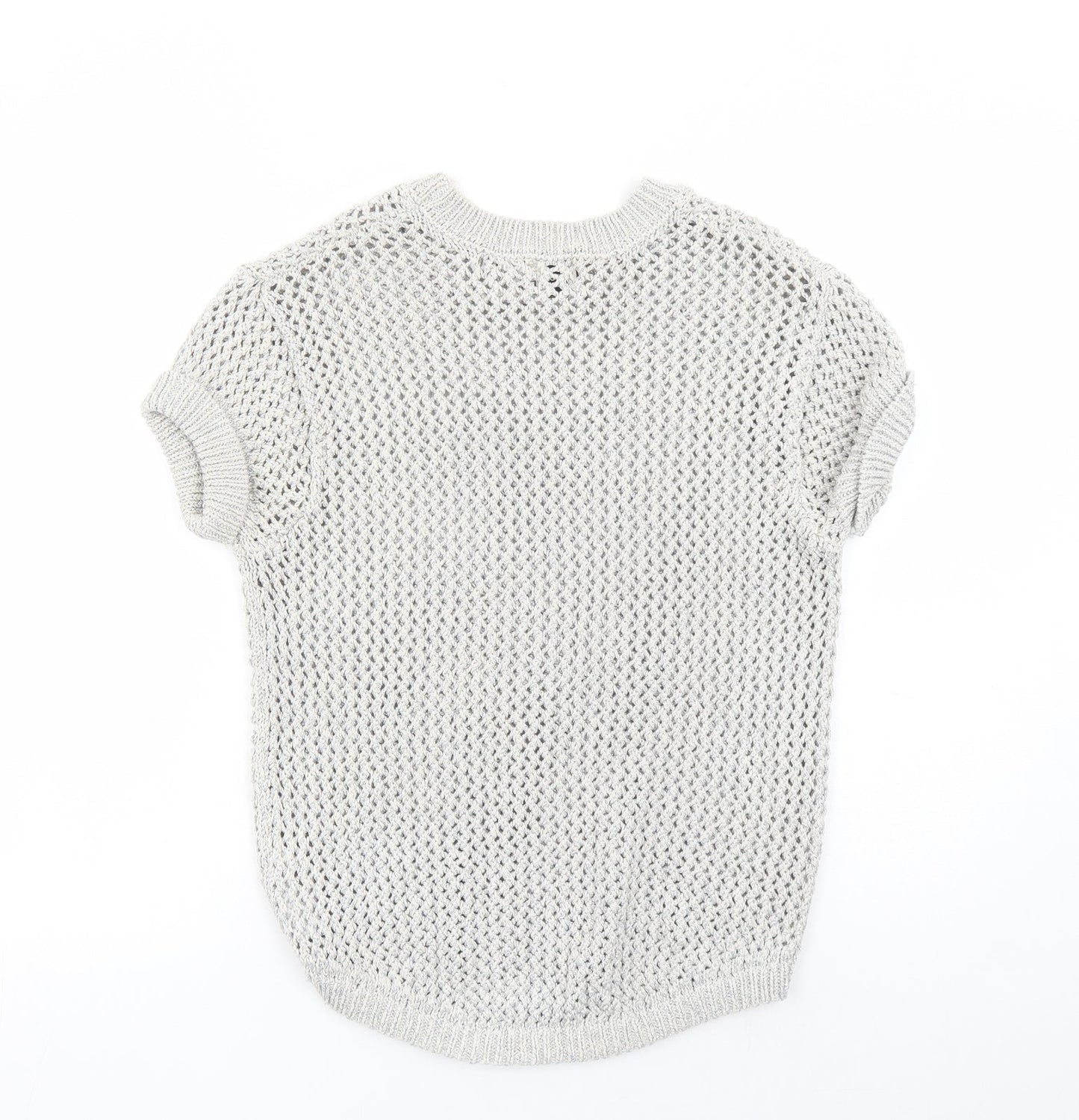 Womens UK Size 8 ASOS Silver Pullover Jumper