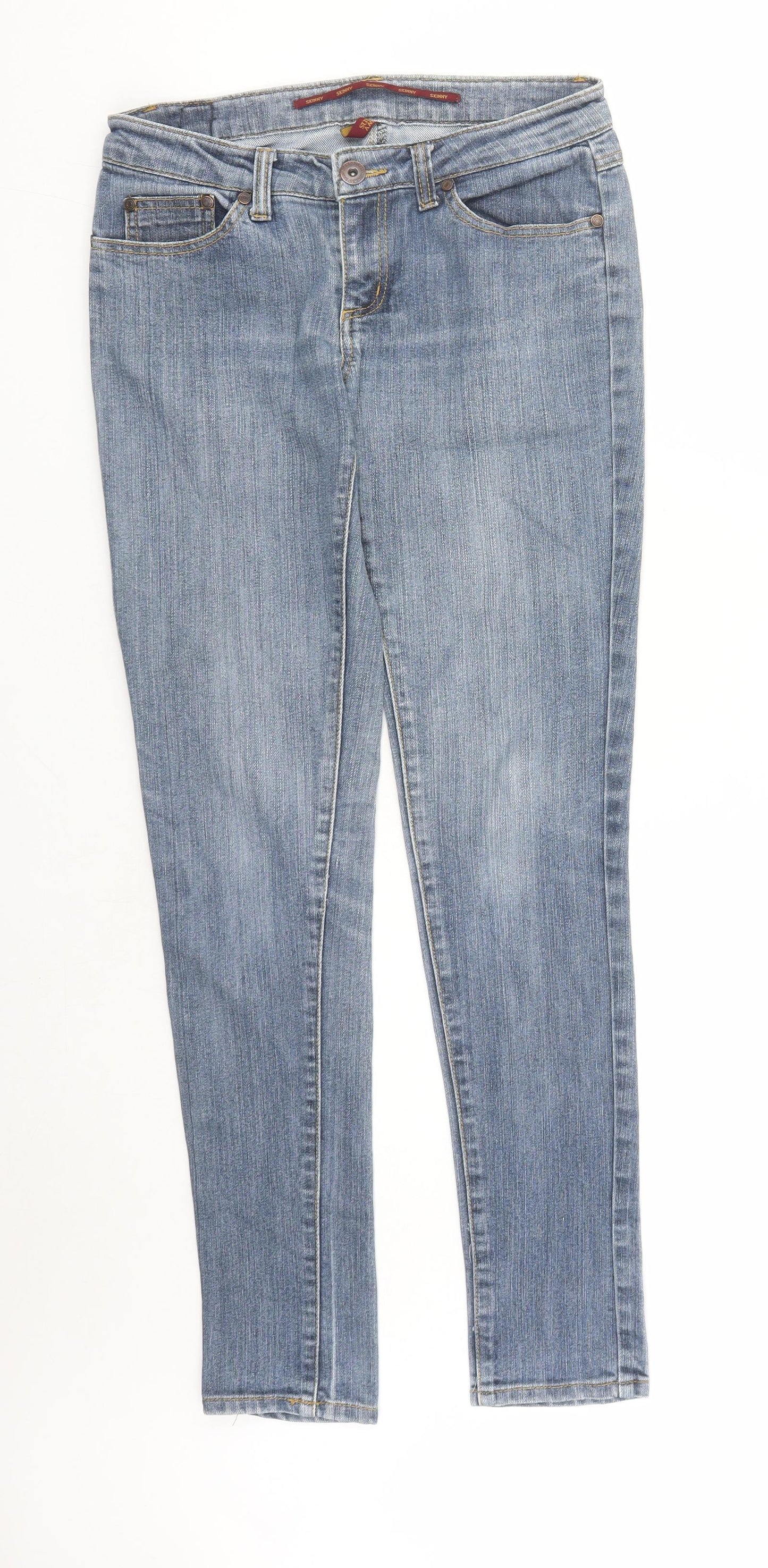 Highway Jeans Womens Blue Cotton Skinny Jeans Size 30 in L31 in Regular Zip