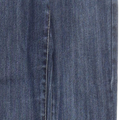 Jolina Womens Blue Cotton Straight Jeans Size 28 in L31 in Regular Zip