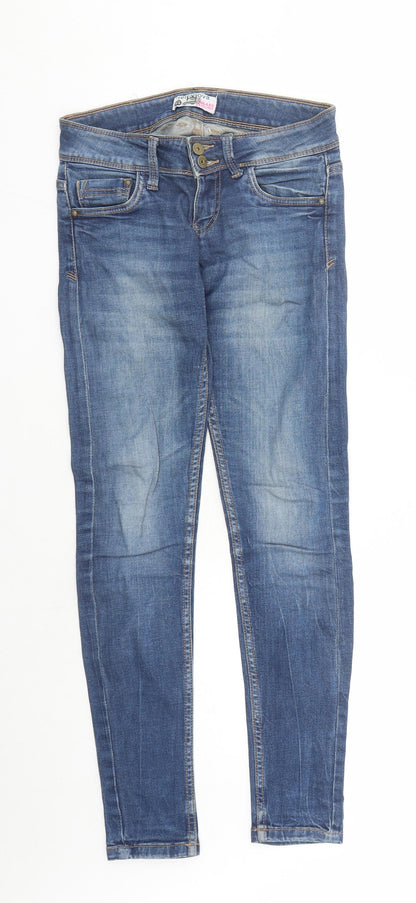 Womens UK Size XS Terranova Regular Fit Skinny Blue Jeans