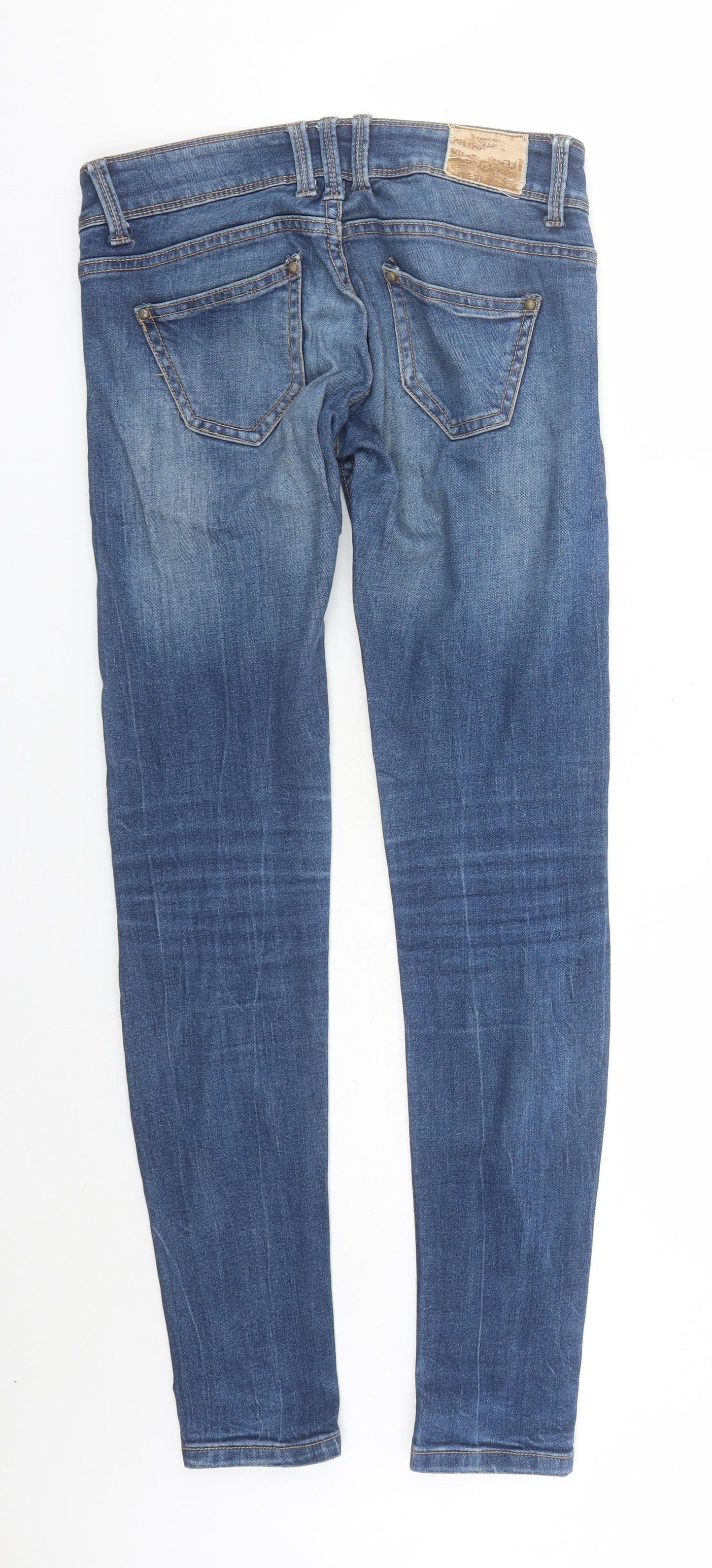 Womens UK Size XS Terranova Regular Fit Skinny Blue Jeans