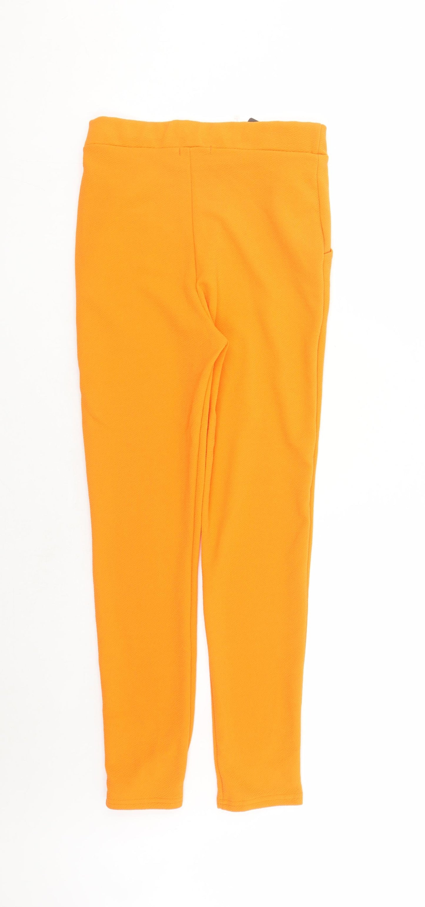 Womens UK Size 10 PRETTYLITTLETHING Regular Fit Carrot Orange Trousers