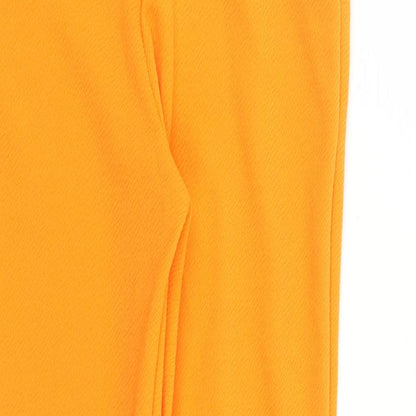 Womens UK Size 10 PRETTYLITTLETHING Regular Fit Carrot Orange Trousers
