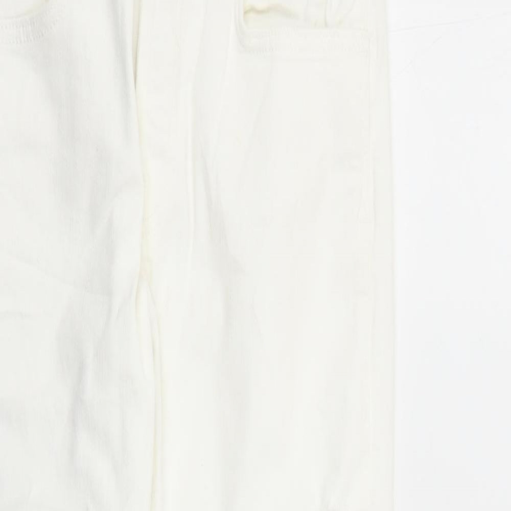 Zara Womens White Cotton Skinny Jeans Size 28 in L30 in Regular Zip