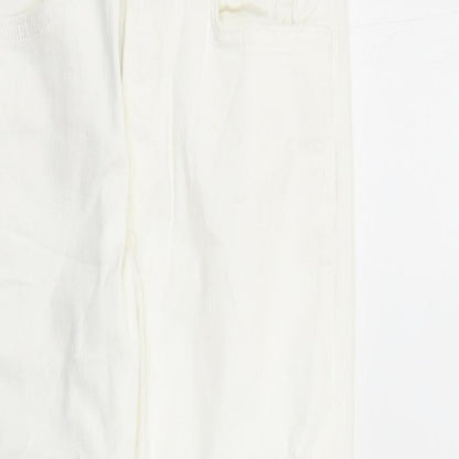 Zara Womens White Cotton Skinny Jeans Size 28 in L30 in Regular Zip