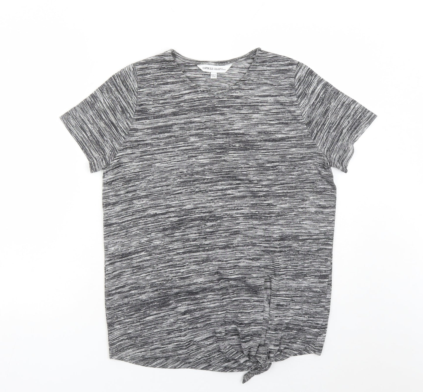 Womens UK Size 14 Capsule Grey Basic T-Shirt